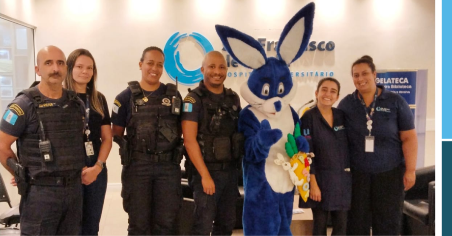 Visita especial leva alegria à pediatria do HUSFP