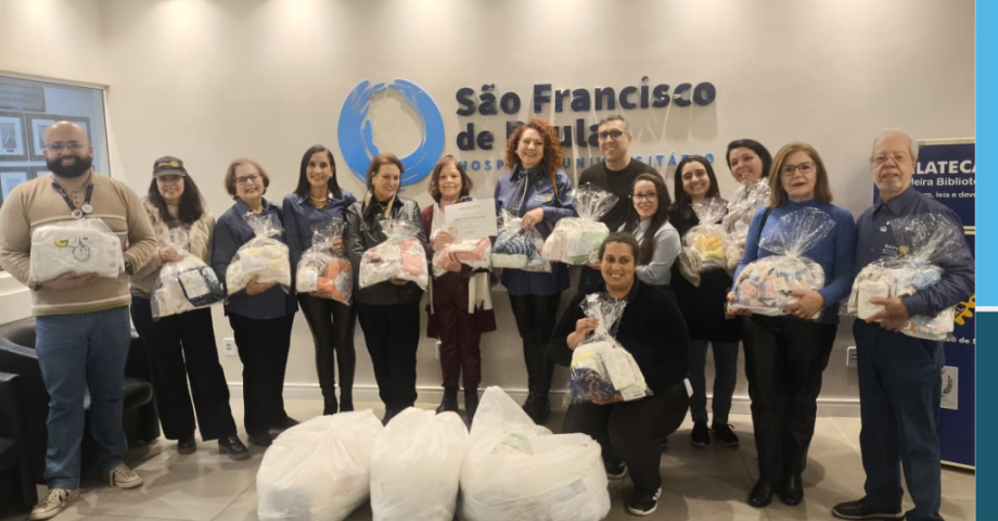 Rotary Club de Pelotas doa enxovais para a Maternidade e UTI Neonatal do HUSFP