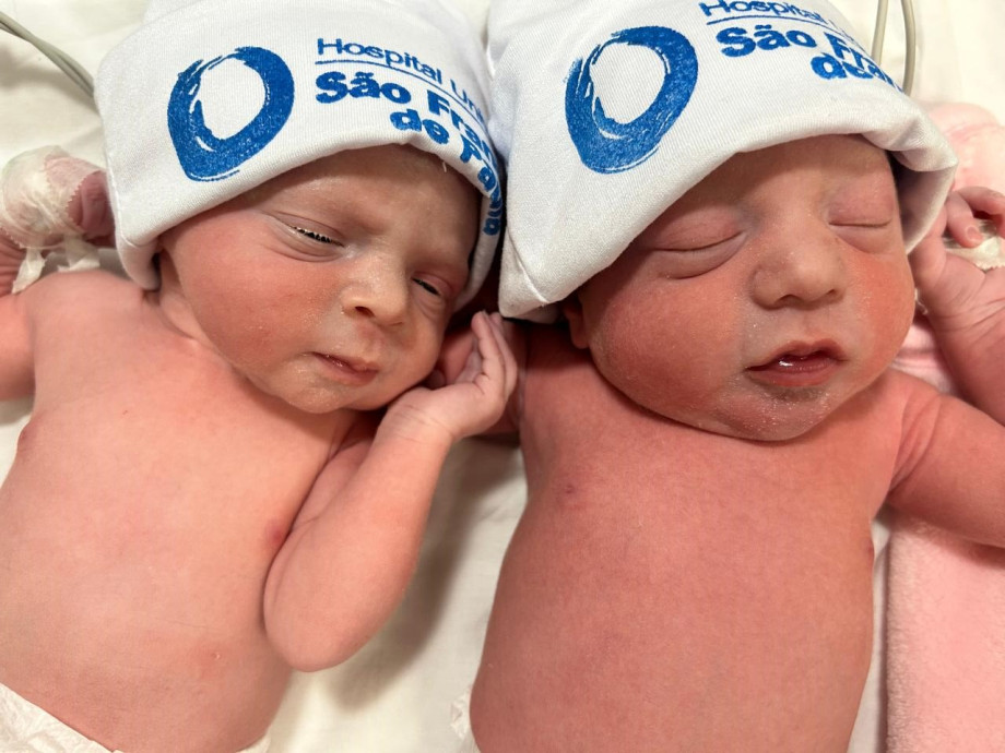 Gêmeos são os primeiros bebês a nascerem no dia dos 66 anos do HUSFP