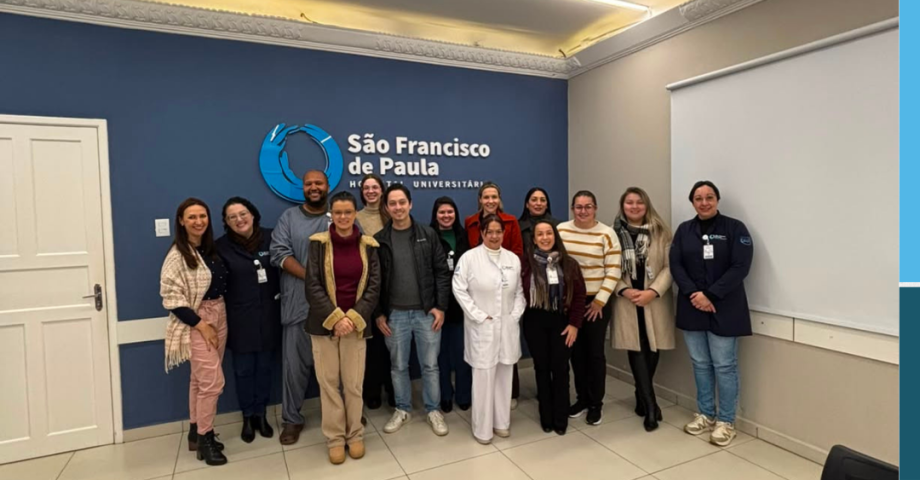 HUSFP recebe equipe do Hub do Hospital Moinhos de Vento para consultoria do projeto Saúde em Nossas Mãos