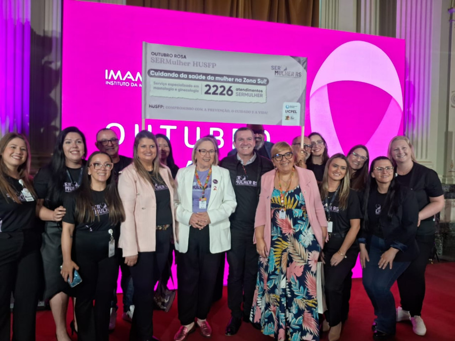 HUSFP marca presença na abertura oficial do Outubro Rosa promovida pelo Governo do Estado do RS