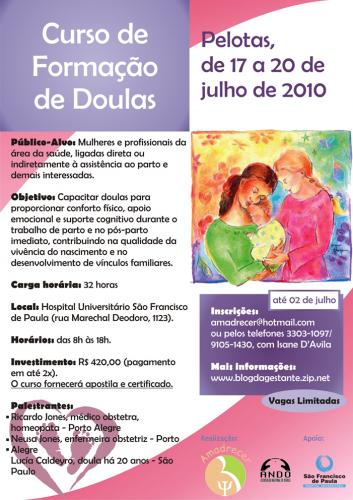 Hospital São Francisco será palco do 29º Curso de Formação de Doulas