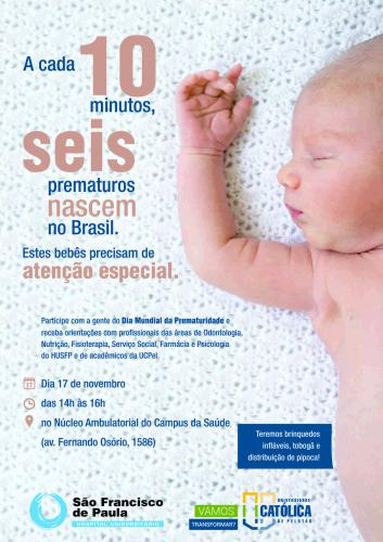 HUSFP promove evento do Dia Mundial da Prematuridade no dia 17
