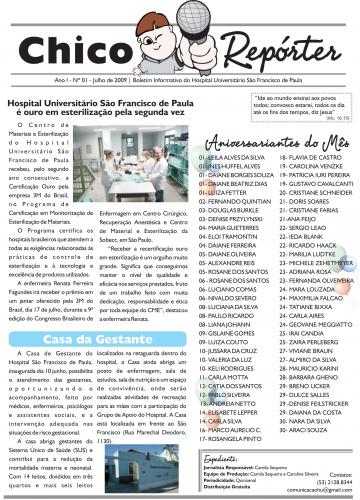 Novidade: Hospital Universitário São Francisco de Paula vira notícia no Chico Repórter