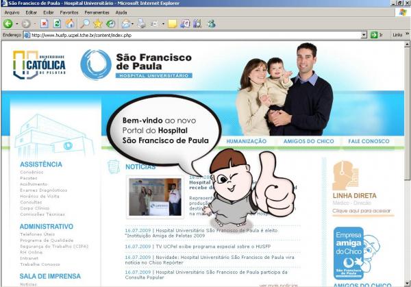 Hospital Universitário São Francisco de Paula lança novo site