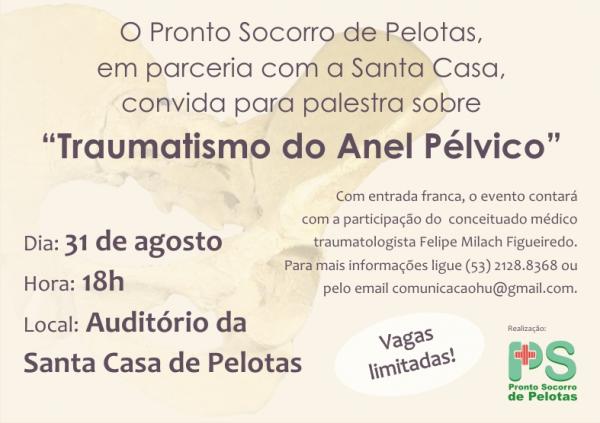 Pronto Socorro realiza palestra em parceria com a Santa Casa de Pelotas