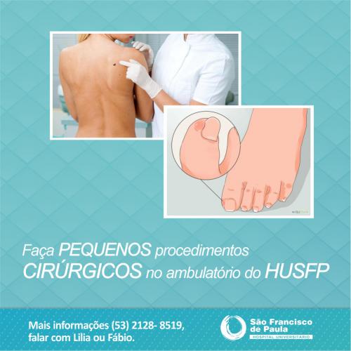 Ambulatório do HUSFP realiza pequenos Procedimentos Cirúrgicos