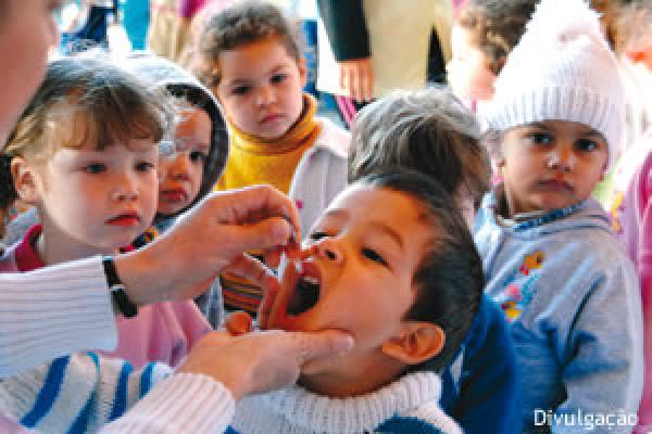 79% das crianças vacinadas na Campanha contra a Polio