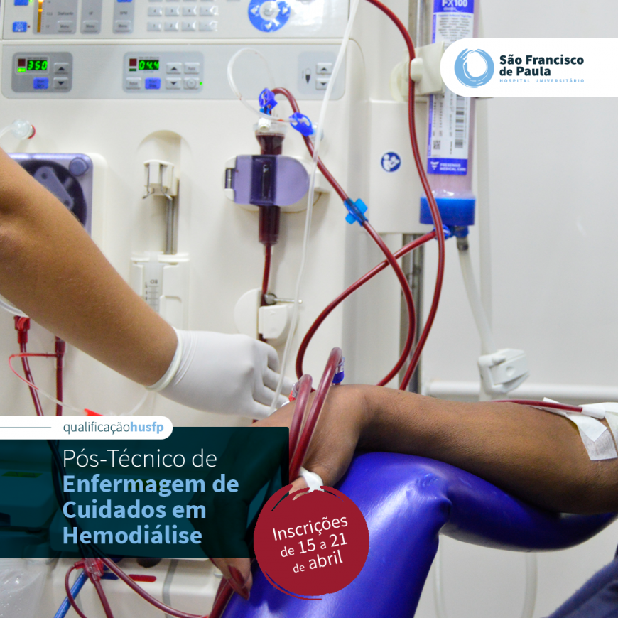 HU lança Pós-Técnico em Enfermagem de Cuidados em Hemodiálise 