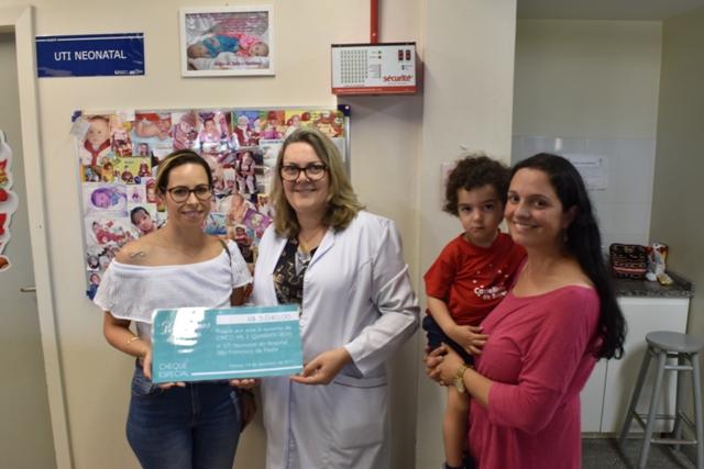 UTI Neonatal do HUSFP recebe doação proporcionada por ação