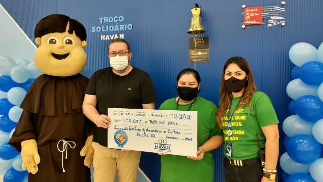 ​HUSFP recebe R$ 53 mil do Troco Solidário Havan