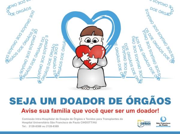 Campanha de doação de órgãos lança programação oficial